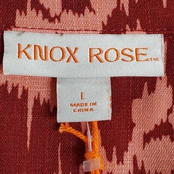 Women's Long Sleeve Button-Down Shirt | Knox Rose  | Large - Picture 10 of 13